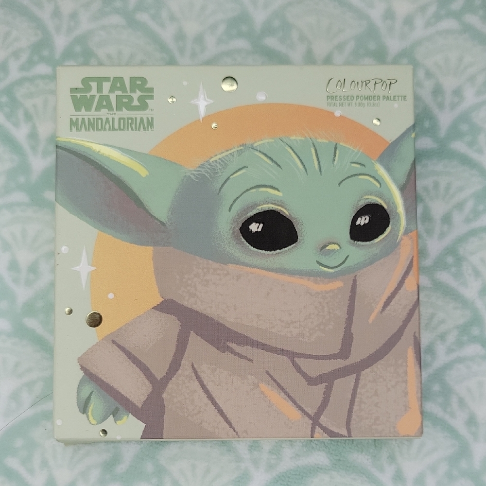 ColourPop Mandalorian Baby Yoda Pressed Powder Palette Eyeshadow Eyes Metallic